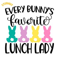 every bunny's favorite lunch lady digital download files