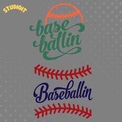 base ballin baseball cuttable design svg png dxf & eps designs cameo file silhouette