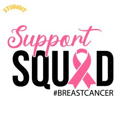 support squad breast cancer warrior svg png