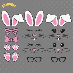 easter bunny svg digital download files