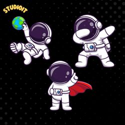 cute astronaut svg superhero svg kid astronaut svg bundle cosmonaut svg space svg