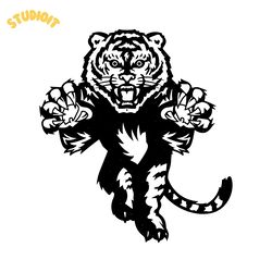 pouncing tiger svg digital download files