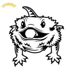 cute bearded dragon svg png digital download files