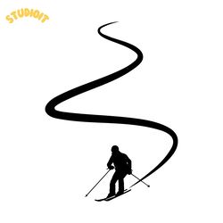 ski svg ski tracks - ski svg, skiers svg, skiing svg, winter svg, dxf, png for lovers