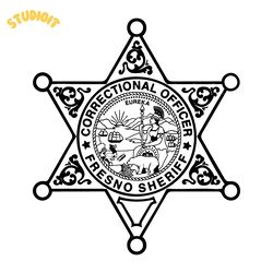 fresno california correctional officer badge svg, fresno sheriff badge, corrections office