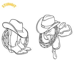 cowboy boots svg digital download files