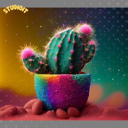 cactus glitter digital download files