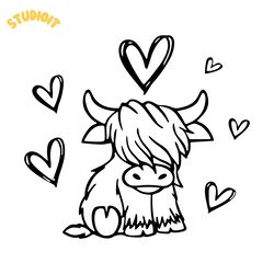 baby cow svg digital download files