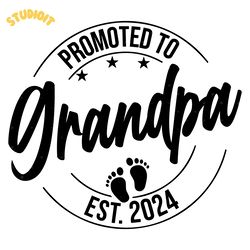 promoted to grandpa svg png digital download files