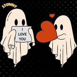 ghost i love you valentine svg digital download files