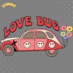 valentine love bug svg digital download files