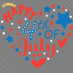 happy 4th of july svg digital download files