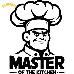 master of the kitchen chef's hat digital download files