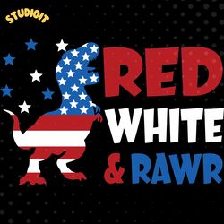 red white and rawr svg digital download files