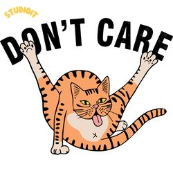 don't care sarcastic cat licking butt digital download files