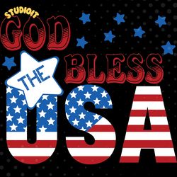 god bless the usa svg digital download files