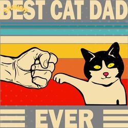 best cat dad ever svg digital download files