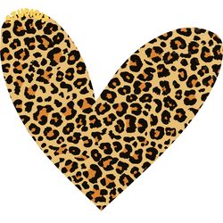 heart leopard frame digital download files