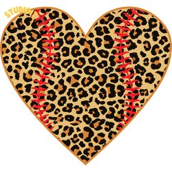 heart baseball leopard digital download files