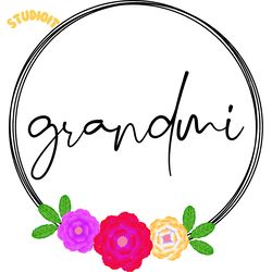 grandmi rose frame digital download files