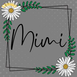 mimi daisy frame digital download files