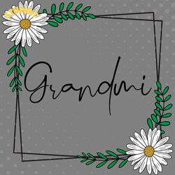 grandmi daisy frame digital download files