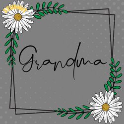 grandma daisy frame digital download files