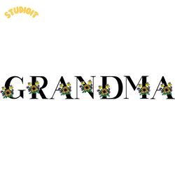 grandma flower bee digital download files