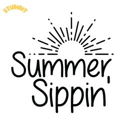 summer sippin' svg digital download files