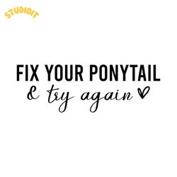fix your ponytail digital download files