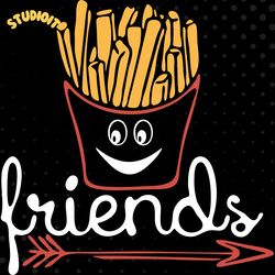 best friends burger and french fries digital download files