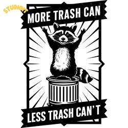 figment svg, easy cut file for cricut, layered by colournny raccoon more trash can less trash digital download files