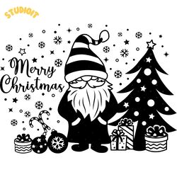 christmas svg merry christmas svg gnome digital download files