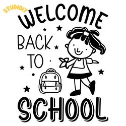 welcome back to school svg cut file digital download files