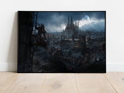 bloodborne canvas, canvas wall art, rolled canvas print, canvas wall print, game canvas-5