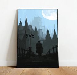 bloodborne canvas, canvas wall art, rolled canvas print, canvas wall print, game canvas