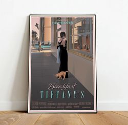 breakfast at tiffany's canvas, canvas wall art, rolled canvas print, canvas wall print, movie canvas