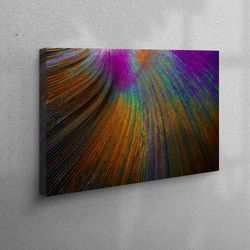 canvas art, canvas wall art, living room wall art, colorful abstract canvas gift, colorful wall art, orange canvas print