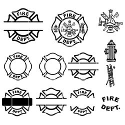 fire dept svg, firefighter svg, maltese cross svg, fireman svg, fire department svg, fire fighter svg -printable, cric