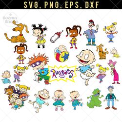 rugrats baby svg clipart, american baby png image, compatible with cricut and cutting machine
