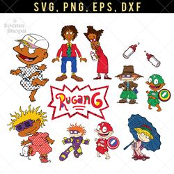 rugrats baby gang svg clipart, american baby png image, compatible with cricut and cutting machine