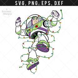 buzz christmas svg clipart, toy story svg, toy lightyear svg, compatible with cricut and cutting machine