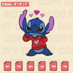 stitch in love embroidery file, valentine embroidery designs, machine embroidery design files