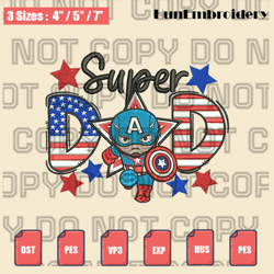 captain america dad embroidery design , hot movie fathers day design, funny father's day design, instant download