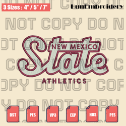 new mexico state aggies logo embroidery files, ncaa embroidery designs, machine embroidery design files