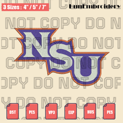 northwestern state demons logo embroidery files, ncaa embroidery designs, machine embroidery design files