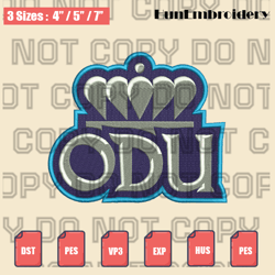 old dominion monarchs logos embroidery files, ncaa embroidery designs, machine embroidery design files