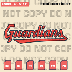 cleveland guardians wordmark logo embroidery file,mlb embroidery designs,logo sport embroidery,machine embroidery design