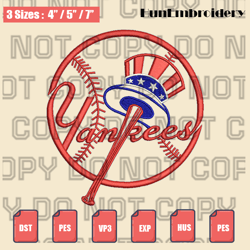 new york yankees primary logo embroidery file,mlb embroidery designs,logo sport embroidery,machine embroidery design