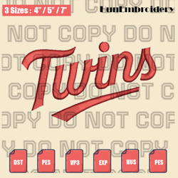 minnesota twins jersey logo embroidery file,mlb embroidery designs,logo sport embroidery,machine embroidery design